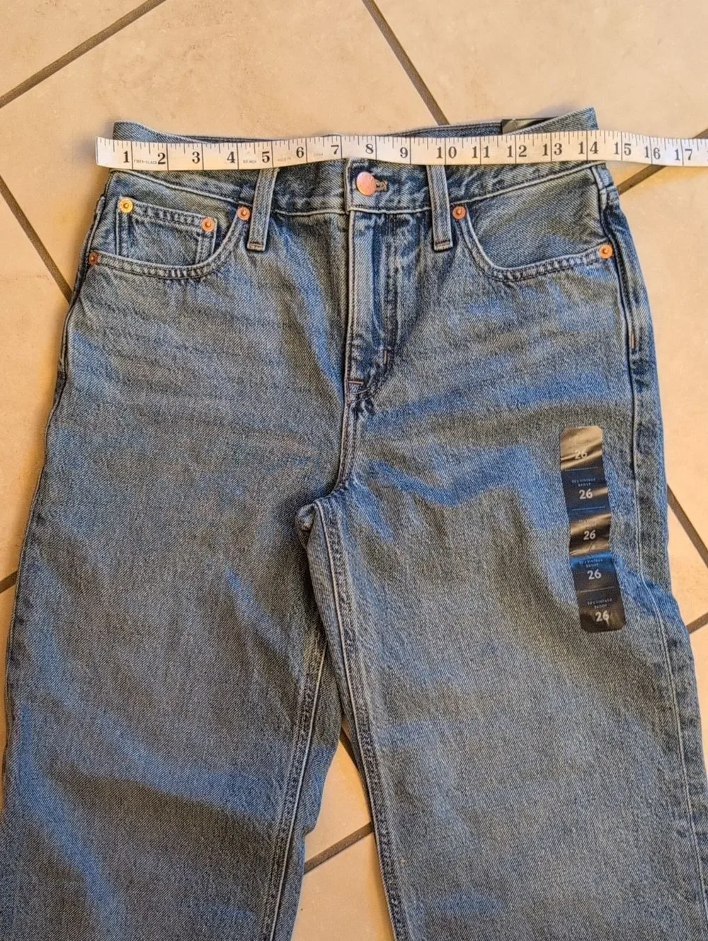 NWT J. Crew 90s Vintage Baggy Jeans Blue Size 26